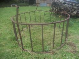 Approx. 8'6 Cattle Feed Trough & Cattle Ring Feeder