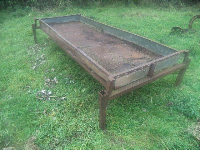 Approx. 8'6 Cattle Feed Trough & Cattle Ring Feeder