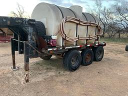 1600 Gal Water Tank On Trailer With 2 Pumps