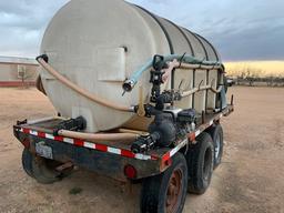 1600 Gal Water Tank On Trailer With 2 Pumps