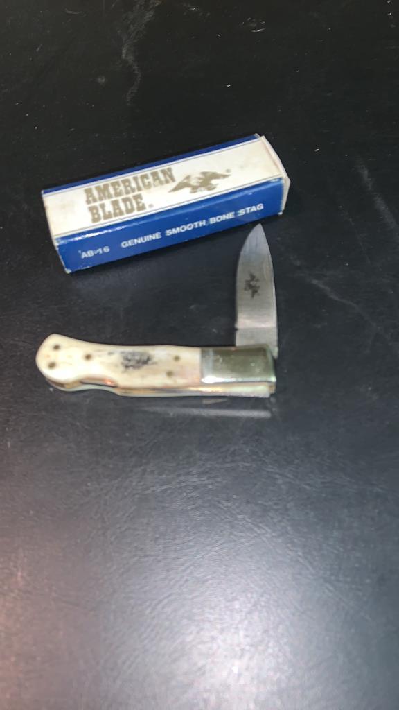 AMERICAN blade stag knife