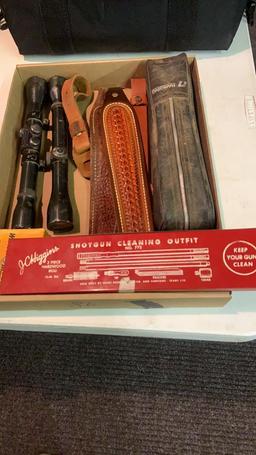 Box Lot scopes, slings, Rangefinder