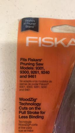 Lot of 2 Fiskars pruning saw blades