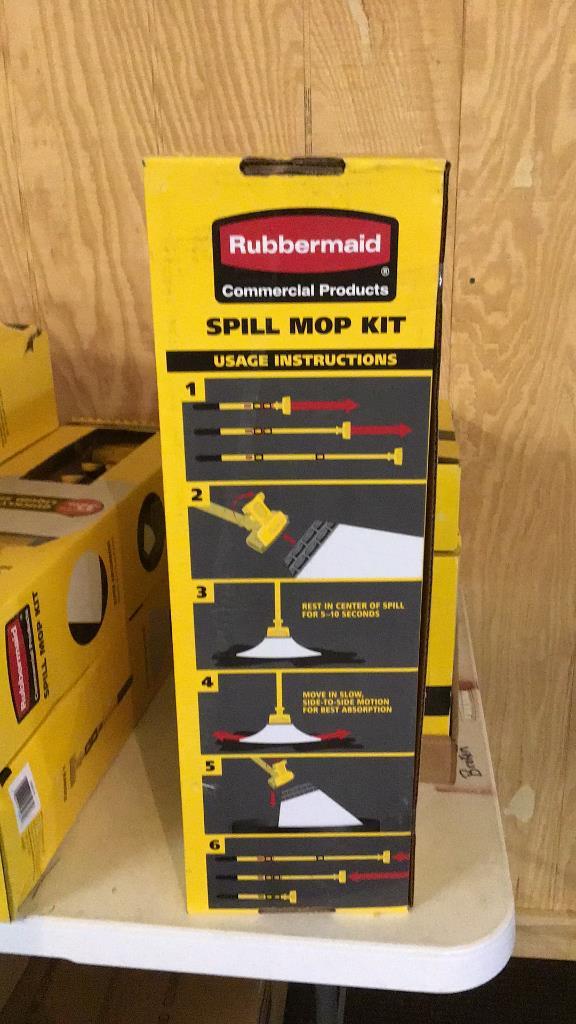 Lot of 2 Rubbermaid spill mop kits