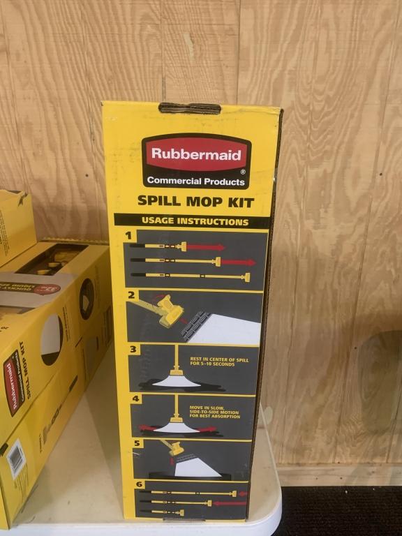 Lot of 2 Rubbermaid spill mop kits