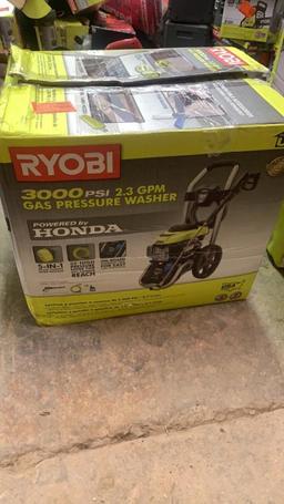 RYOBI 3000PSI/2.3GPM Honda gas pressure washer