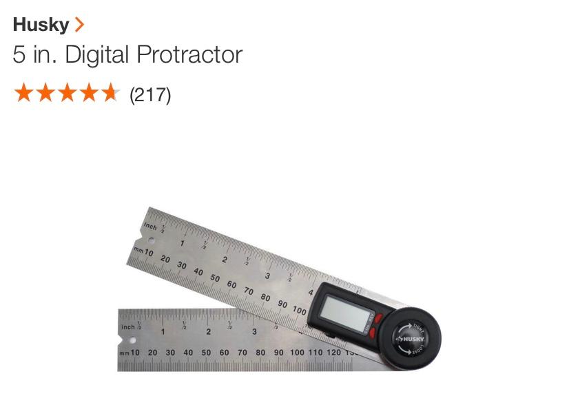 Husky 5” digital protractor