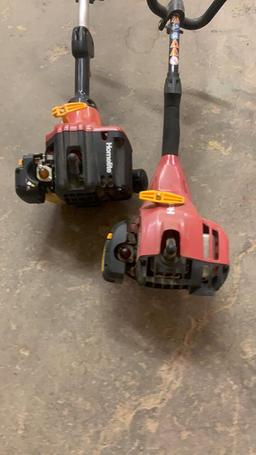 Lot of 2 HOMELITE string trimmers for parts