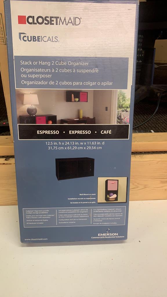 New ClosetMaid 2 cube organizer-Espresso
