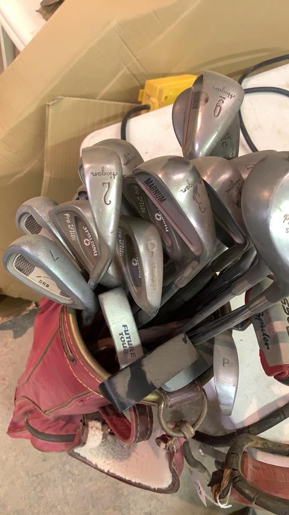 Misc golf clubs & bags