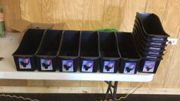 Set of 12 home & office bins w/ interlocking sides