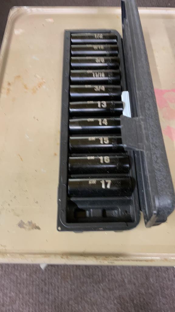 CH 1/2” deep drive impact socket set