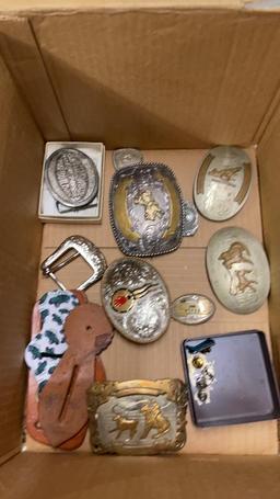 Belt buckles &  pens