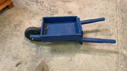 Little blue wheelbarrow