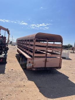 30' Shopmade Stock Trailer  w/ Title