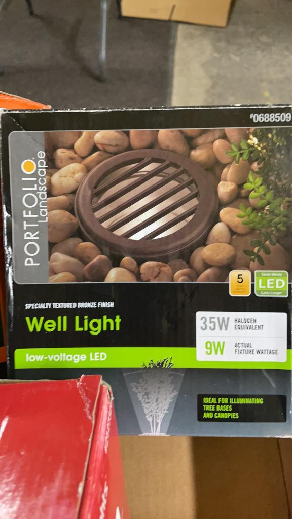 Box of landscape lights & show lights