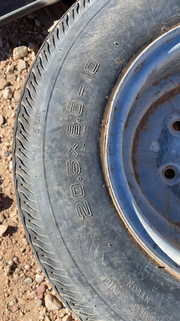 20.5x8.0-10 utility/trailer tire & rim