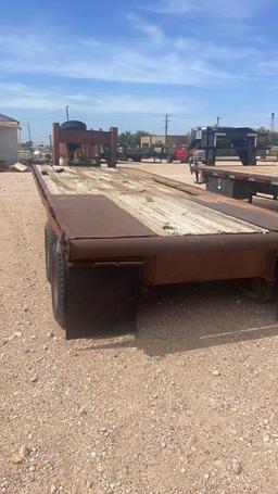 20’ Tandem Axle dual wheel flat bed trailer