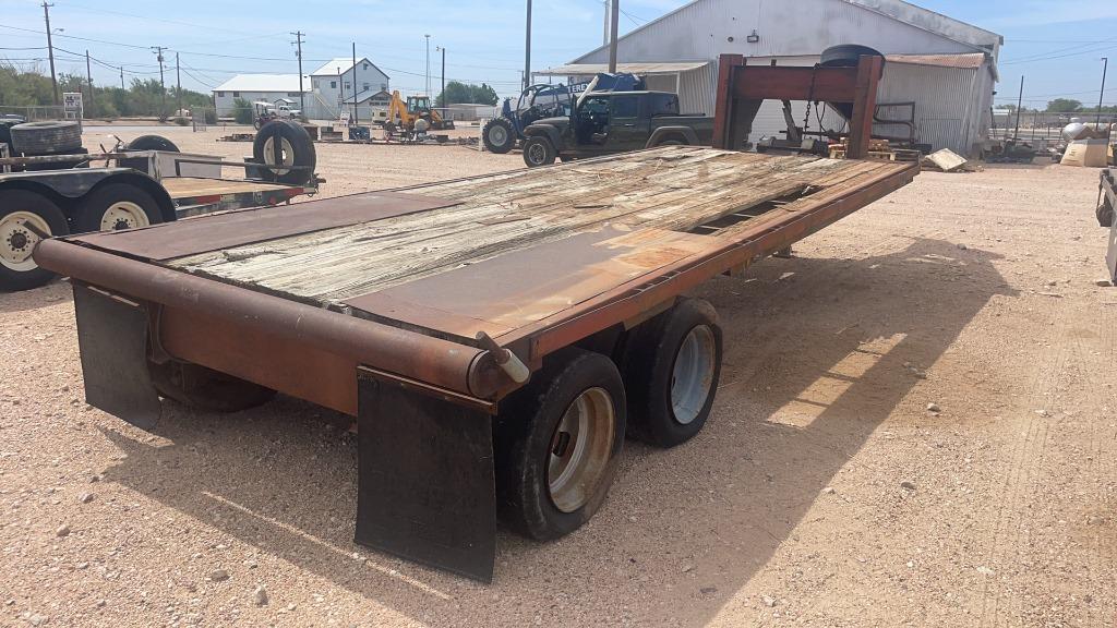 20’ Tandem Axle dual wheel flat bed trailer