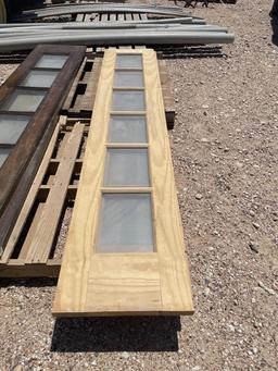 Pair of 18in X 8ft French door slabs