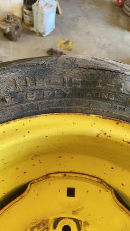 Lot of 3 used 11L-15 implement tires