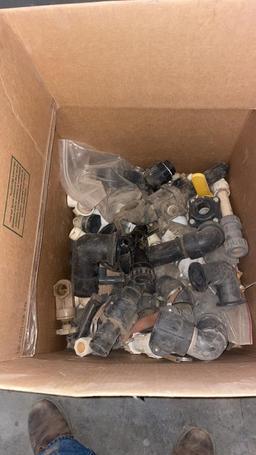 Box of Plastic Pipe fittings