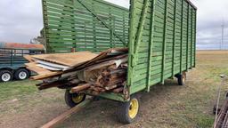 Wooden Cotton Trailer w/ lumber