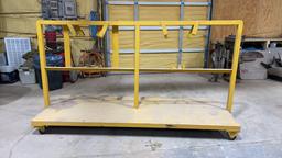 Pipe beveling machine rack