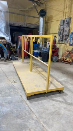 Pipe beveling machine rack