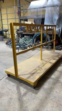 Pipe beveling machine rack