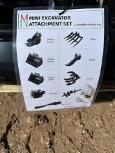 Mini Excavator Attachment set