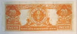 1922 $20 Gold Certificate