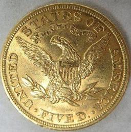 1904 $5 Gold Liberty Head