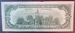 1963 A $100 Federal Reserve Note