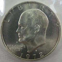 1972 Ike Unc Silver Dollar