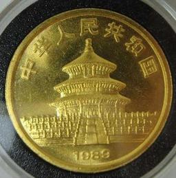 1989 Chinese 1oz BU Gold Panda
