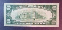 1950 C $10 Federal Reserve Note