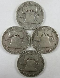 1952-D Franklin Half Dollars