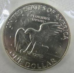 1973 Ike Unc Silver Dollar