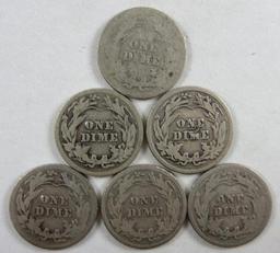 1909-1914 Barber Dimes