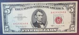 1963 $5 US Note