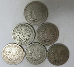 1911 Liberty Head Nickels