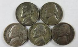 1945-D Jefferson Nickels