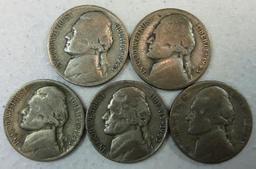 1943 Jefferson Nickels