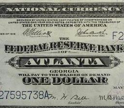 1918 $1 National Currency