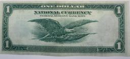 1918 $1 National Currency