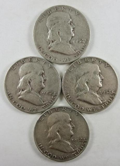 1952-D Franklin Half Dollars