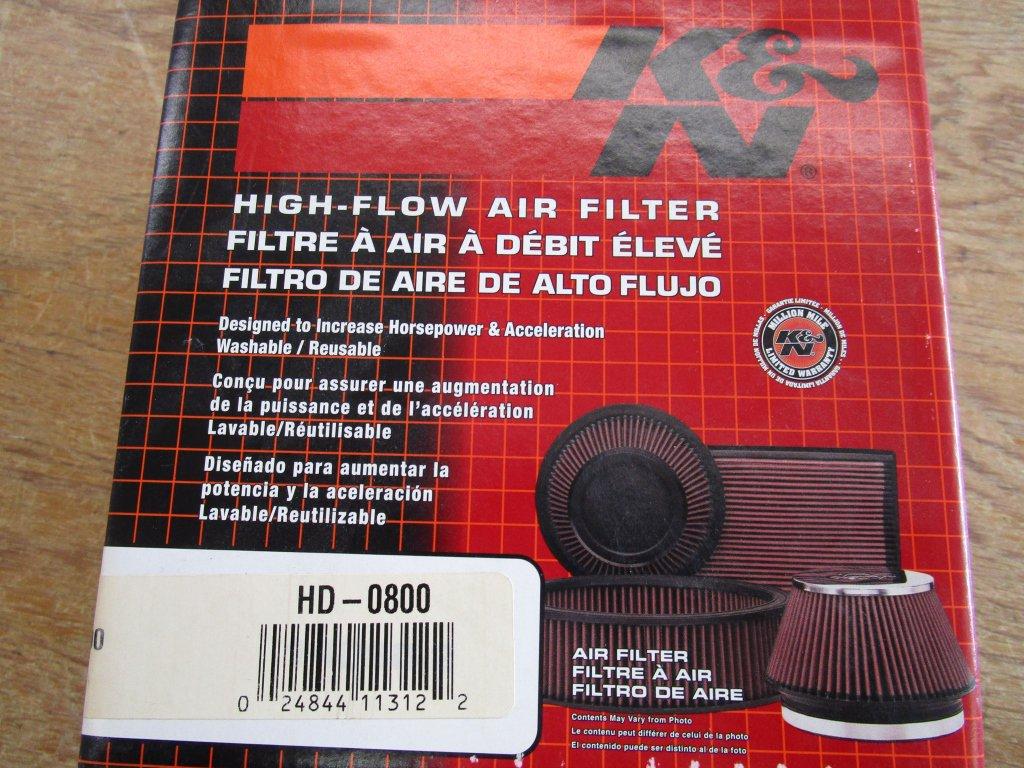 K & N Air Filter HD-0800