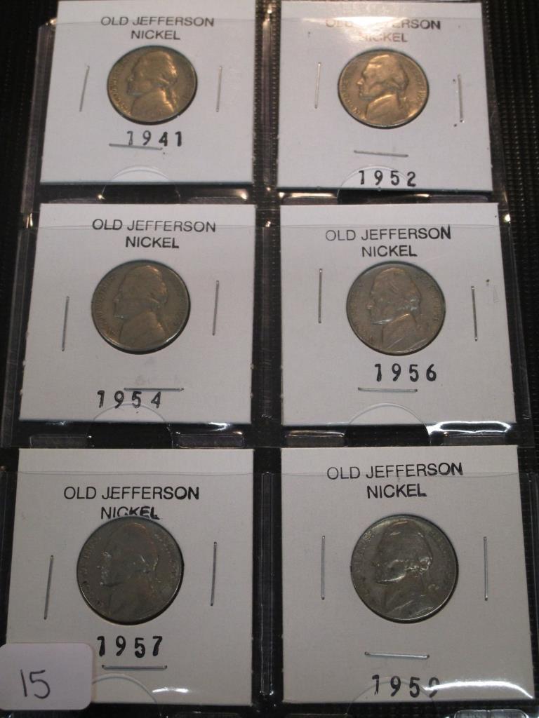 Old Jefferson Nickels (6)
