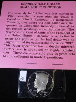 Proof Kennedy Half Dollar 1978